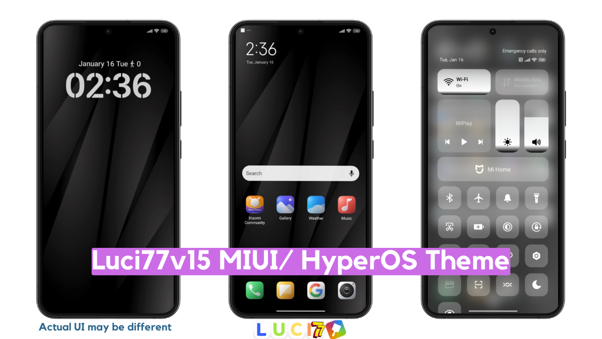 Luci77v15 Theme Xiaomi with Dynamic iOS Experience
